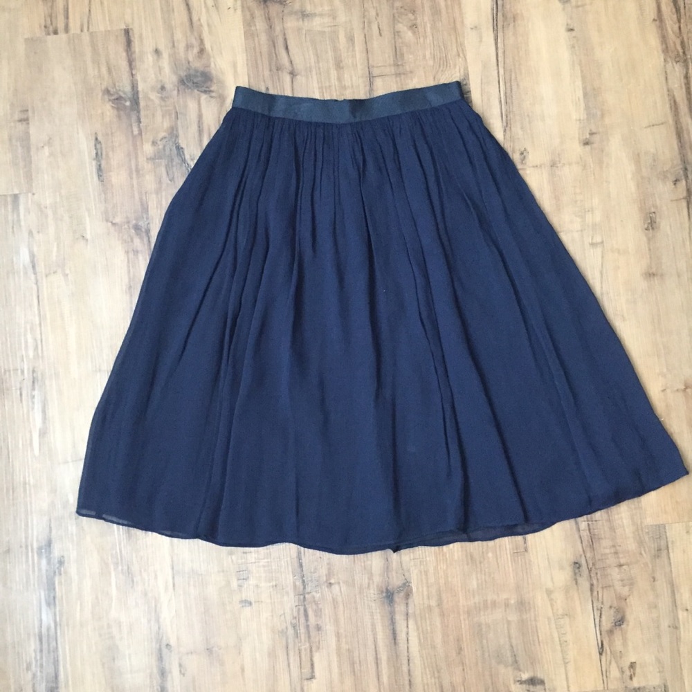 J Crew Navy Skirt